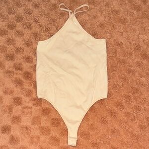 Wild Fable Cream Halter Bodysuit